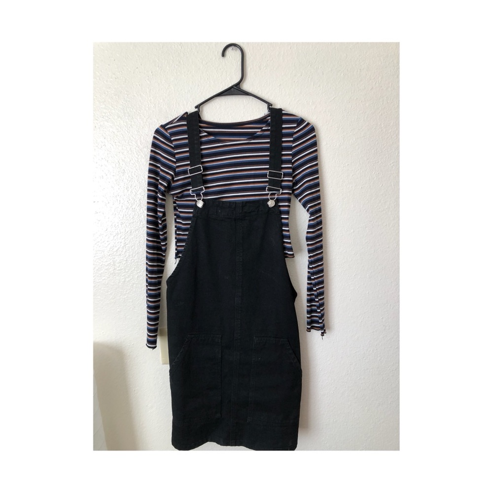 Zaful jumper dress with striped shirt
